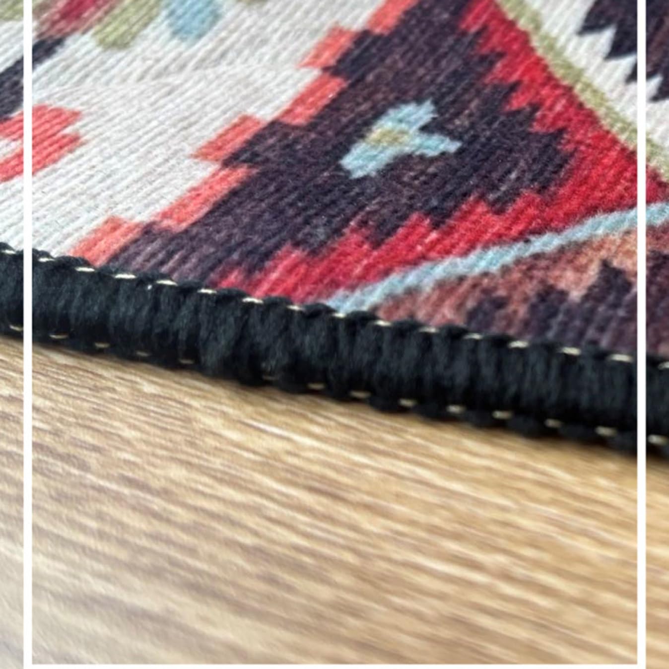 Amazon.co.jp: XFDGZ Vintage Style Rug, Rectangle, Approx. 55.1 x